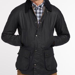 Barbour Ashby Wax Jacket - Navy